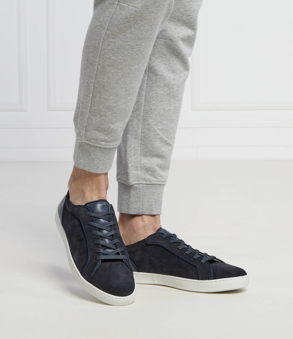 Кожаные кроссовки lezzeno Guess - темно-синий(FM5LEZ SUE12)