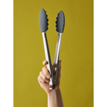 Щипцы кухонные smartchef, 33,5 см, серо-бордовые