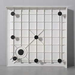 Душевой поддон квадратный RGW SMC-W Белый (Уценка) (900x900)