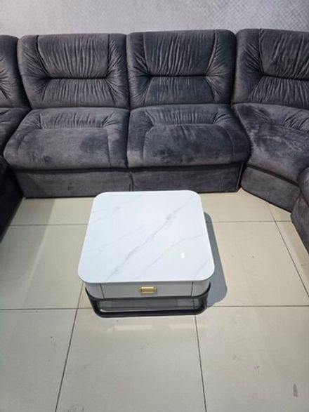 Стол журнальный квадрат малый с тумбой