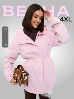 Ветровка с капюшоном удлиненная