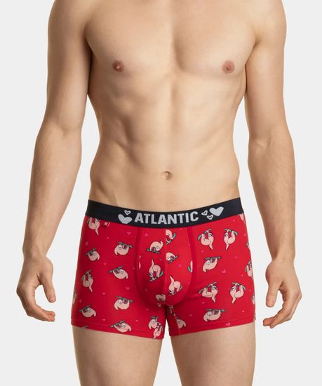 Трусы мужские боксеры (2шт), Atlantic 2GMH-018, красные + темно-синие