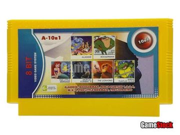 Картридж 8-Bit - 10в1 ARIEL MERMAID+ALADDIN+BOOGERMAN+NINJA TURTLES 1.2.3.4+M.K.-4+THE LION KING...