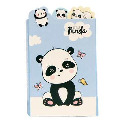 Набор бумажных стикеров "Панда", 6 развротов