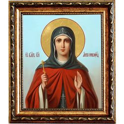 Анна Новгородская Святая Благоверная княгиня. Икона на холсте.