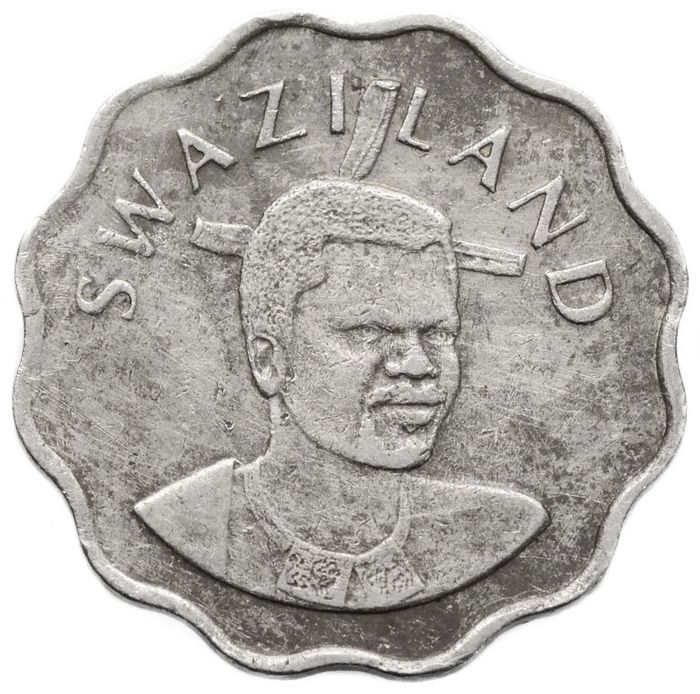 5 центов 1995-2010 Свазиленд VF-XF