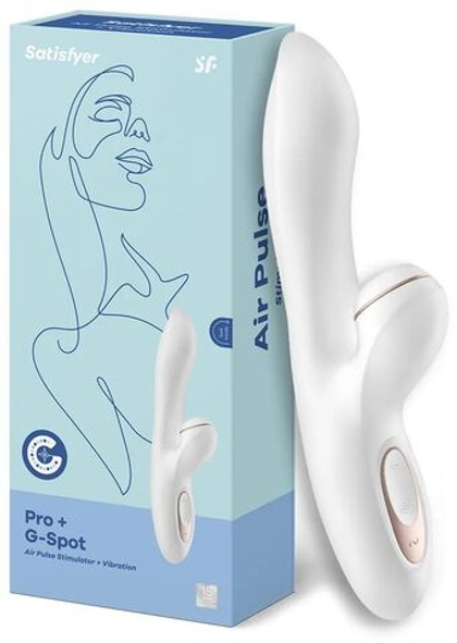 Satisfyer вибратор Кролик с вакуумной клиторальной стимуляцией Pro + G-Spot Rabbit