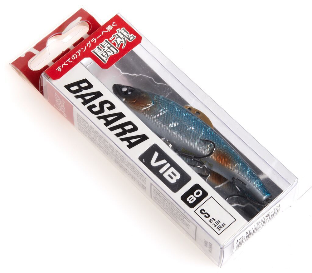 Воблер тонущий вертикальный LJ Pro Series  BASARA VIB S 80.00/124