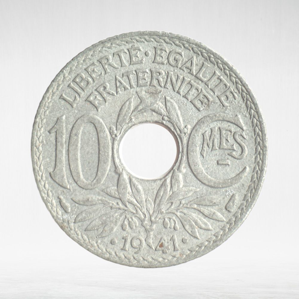 France, 10 Centimes 1941 - Lindauer, VF