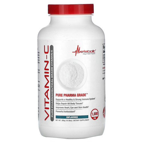 Metabolic Nutrition, Витамин C, без добавок, 300 г (10,58 унции)