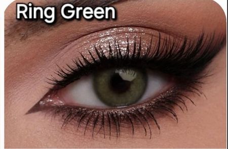 Темно зеленые линзы Medium ring green / Для темных и светлых глаз