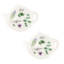 Подставка для чайного пакетика, набор 2пр. " " 12*9*1,5см. (керамика)