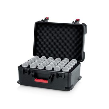GATOR GTSA-MIC30 - пластиковый кейс для 30 проводных микрофонов