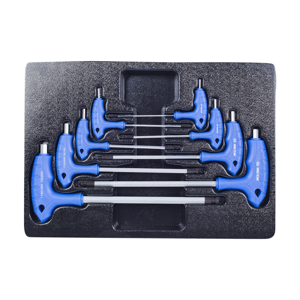 Набор Г-образных ключей HEX, ложемент, 8 предметов KING TONY 9-22108MR