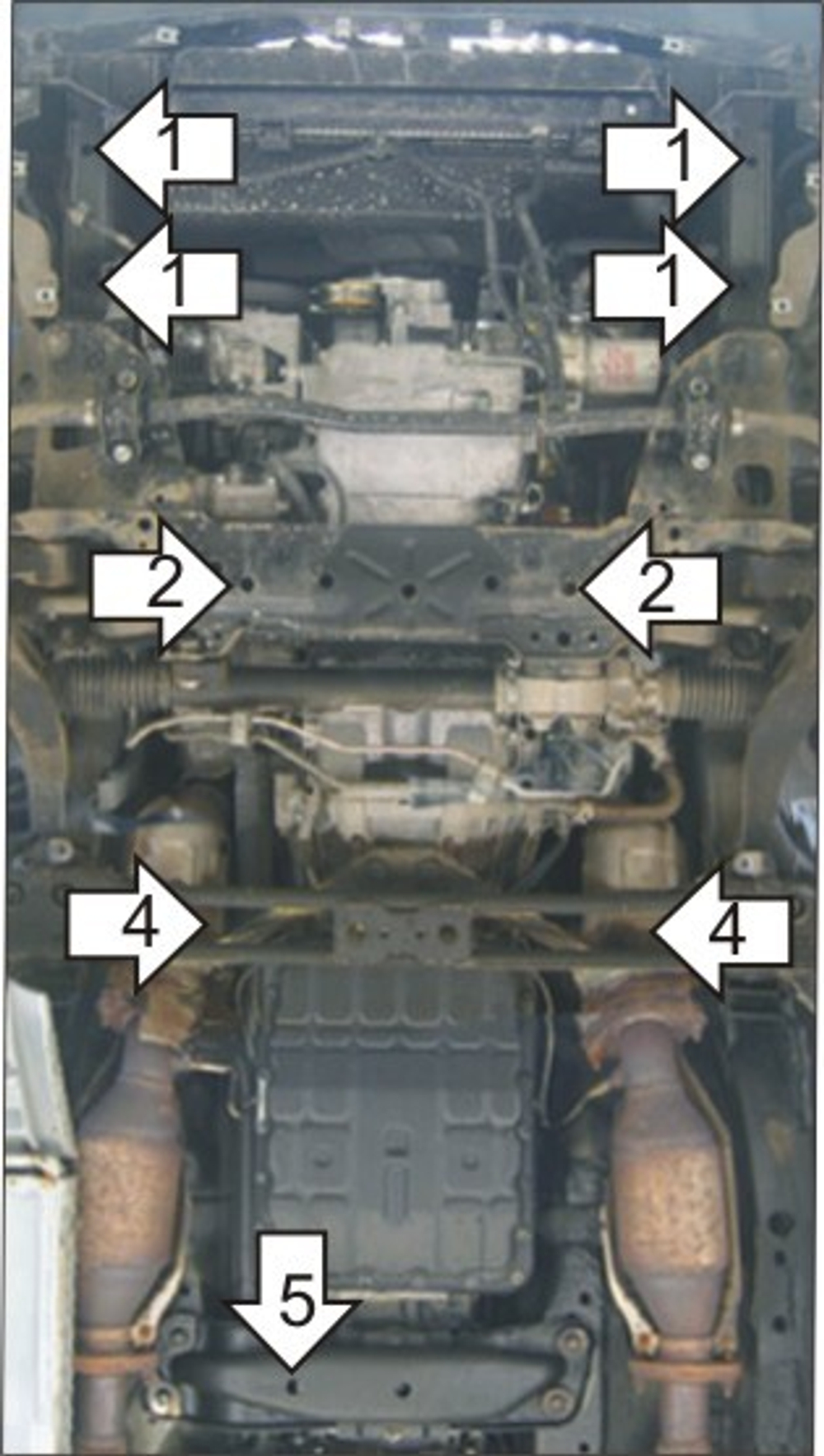 Защита картера Двигателя, КПП, Радиатора. 5 мм, Алюминий. для Infiniti FX 45 2002-2006, Infiniti FX 35 2002-2006 MOTODOR.38004