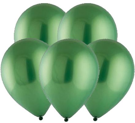 Шары "ХРОМ зеленые" 35 см (летают от 3-х дней)