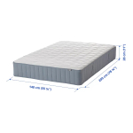 Матрас - VÅGSTRANDA /VАGSTRANDA IKEA/ ВОГСТРАНДА  ИКЕА,  200х140 см, белый/серый