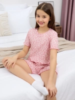 Пижама домашняя с шортами лапша