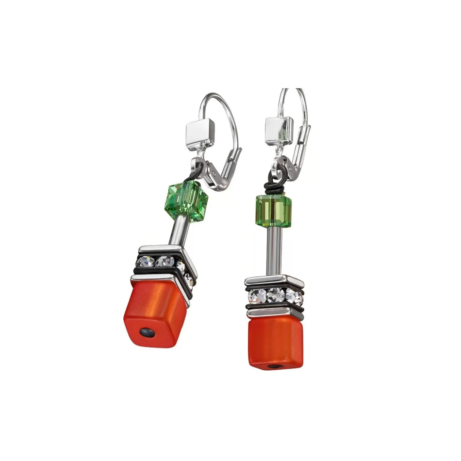 Серьги Coeur de Lion Multicolour Daylight 2838/20-1526 цвет оранжевый