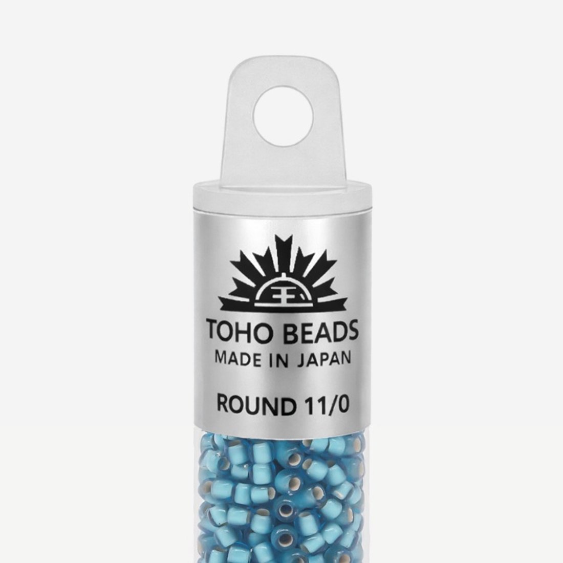 Японский бисер TOHO Round 11/0 (№23BF), с внутренним серебрением, прозрачный матовый