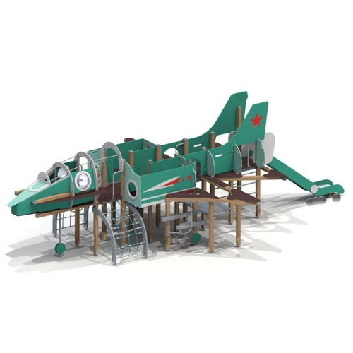 Детский игровой комплекс «Военный самолёт»