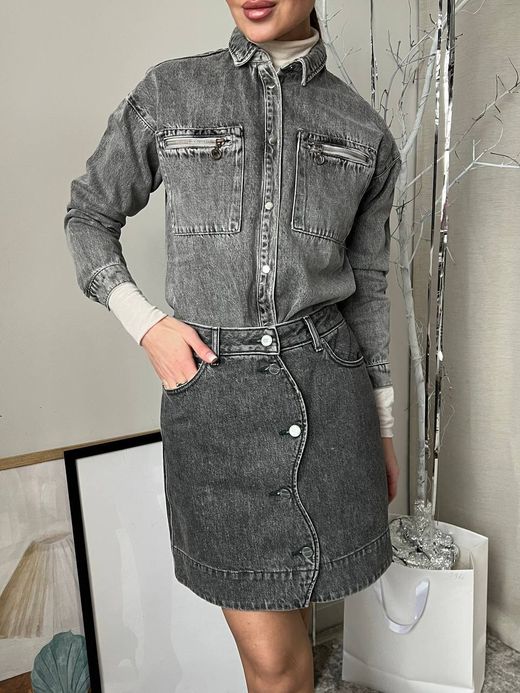 Джинсовая юбка Ganni, s