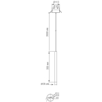 Подвесной светодиодный светильник со встраиваемой базой,  350мм