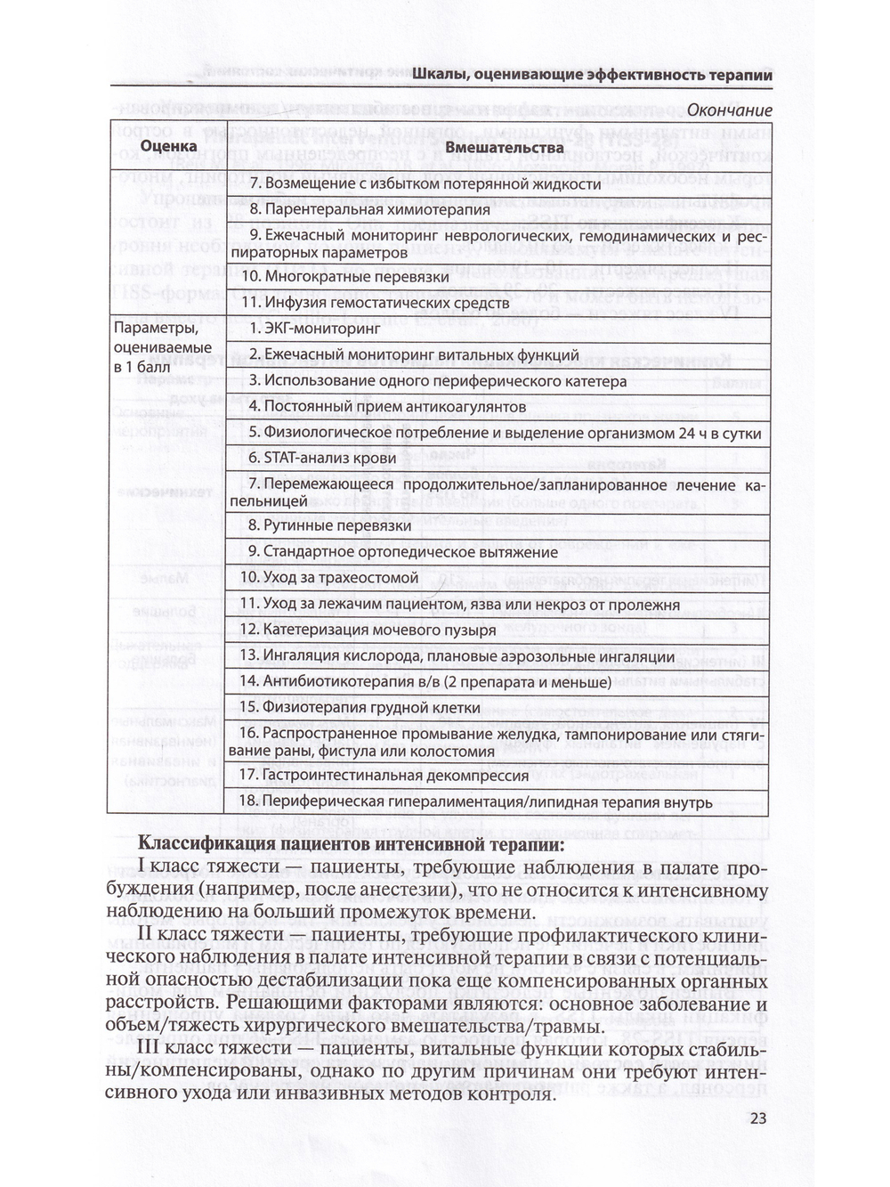 Оценочные и прогностические шкалы в медицине критических состояний