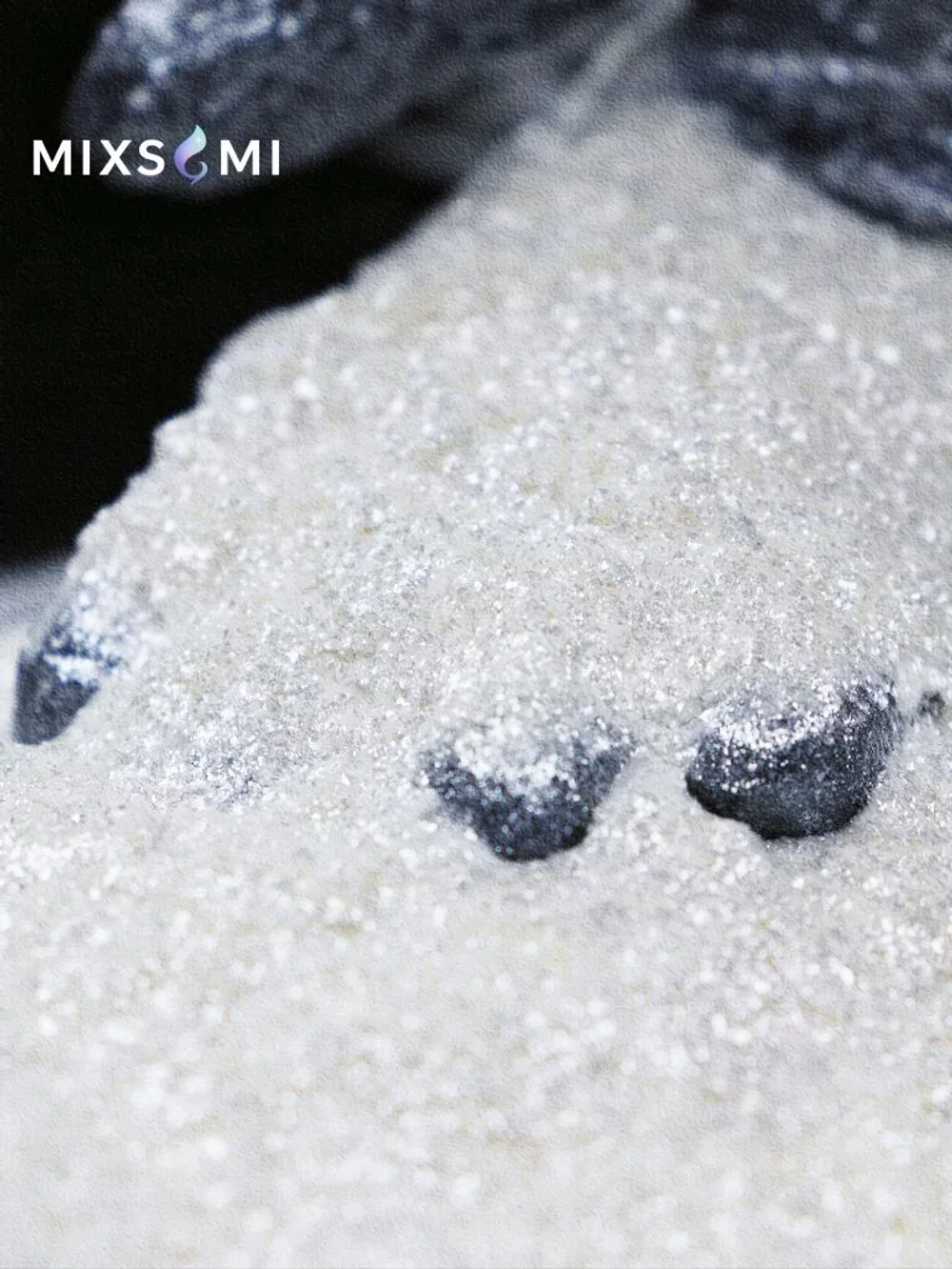 Премиум пигмент 9789 - Белый жемчуг мерцающий супер блеск - универсальный