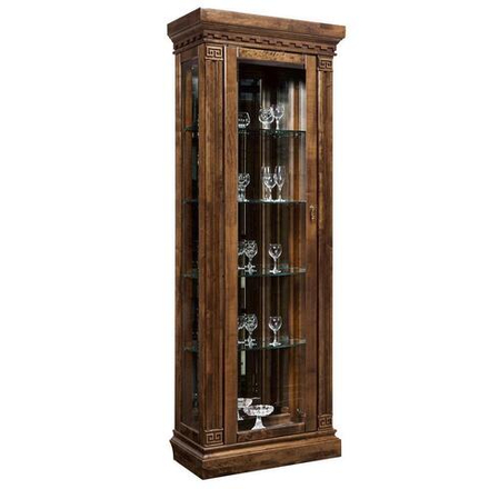 РИВЬЕРА Шкаф с витриной ГМ 5801 /берёза (БЕЛОВ.ОРЕХ)