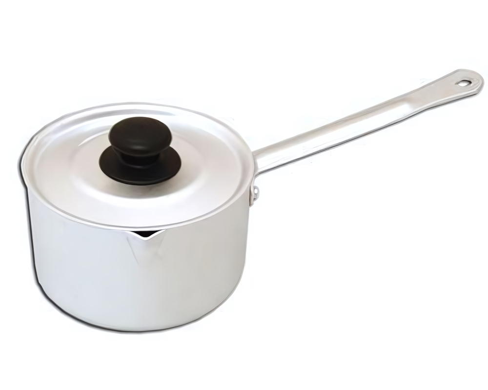 Кастрюля 0,75л алюминиевая с металлической ручкой