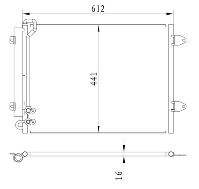 Kular - 86114-KLR - Condenser, air conditioning