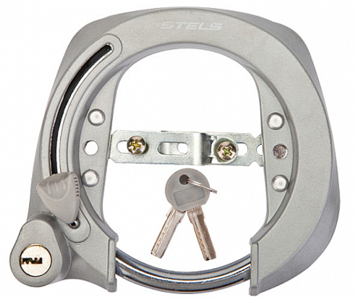 Замок на раму 136х120мм 88705 STELS стационарный, серый