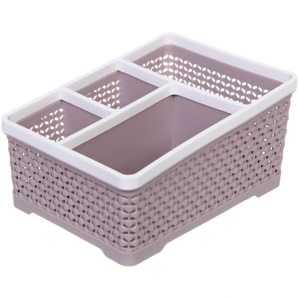 Сушилка для столовых приборов «Ферагамо», цвет пудровый, 20*9.5*14.5см