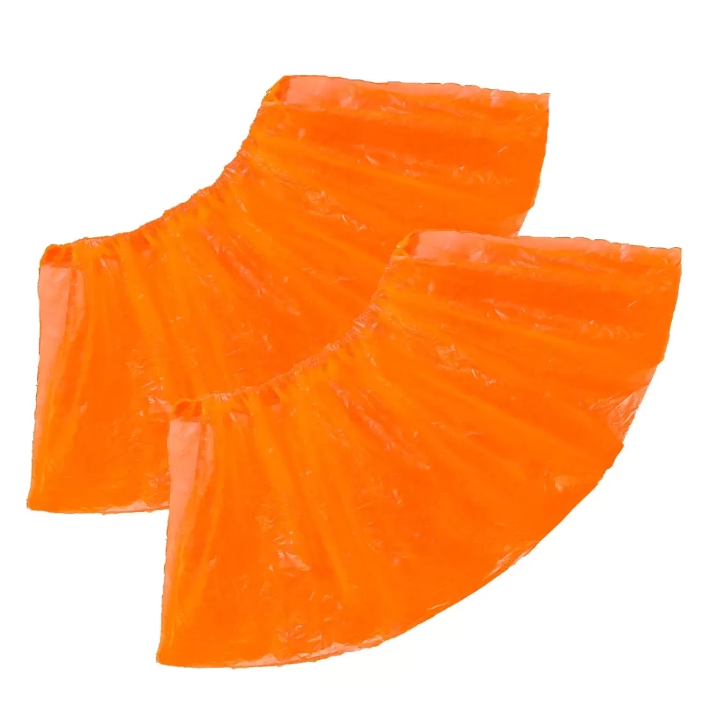 Бахилы гладкие 4 г прочные 40 мкм 3000 пар оранжевые