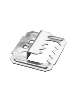 Кляймер усиленный Осфикс "Профи" №4 (4мм) 100 шт для вагонки, блок-хауса, имитации бруса