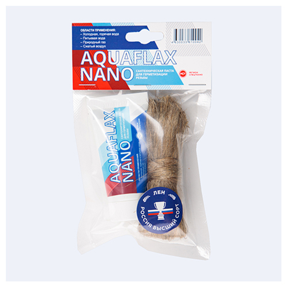 AquaflaxNano, набор паста 30г туба +15г лён (ЕВРО)