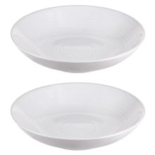 Набор из 2-х керамических тарелок для пасты LT_LJ_PBWVLG_CRW_21, 21.5 см, белый