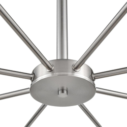 8099/8C COMFI LN26 105 никель/белый металл/стекло Люстра потолочная Е14 8*40W 220V MAVE