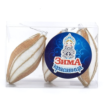 Набор украшений 3 шт, 10см, кор