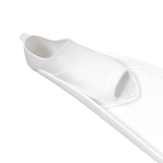 Ласты Scorpena F1 Apnea Soft белые с белыми калошами