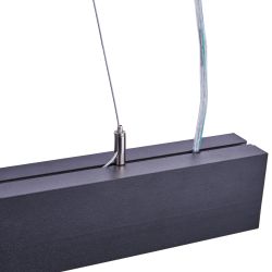 ULO-K10D 30W-4000K-L120 IP40 BLACK Светильник линейный светодиодный подвесной. Белый свет 4000K. 3360Лм. Алюминий. Цвет черный. TM Uniel