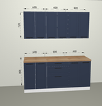 Модульная кухня "Монс" 1800 Индиго