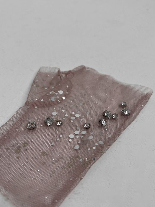 МИТЕНКИ КОРОТКИЕ РОЯ ПУДРА СО СТРАЗАМИ