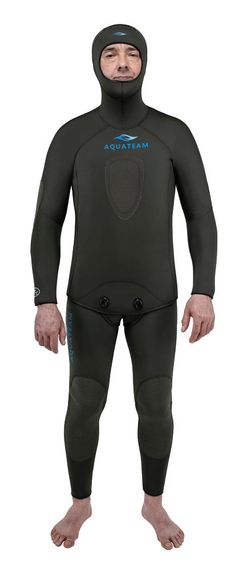 Гидрокостюм AquaTeam Hunter Jako 7 мм ультраспан/открытая пора оливковый