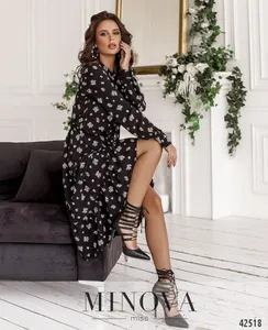 Платье 2117-лавандовый-цветок Minova