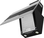 Кухонная вытяжка MAUNFELD Bridge 50 нержавеющая сталь\черное стекло