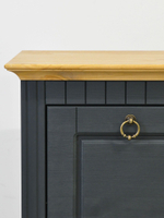 Скамья в прихожую Неаполь из сосны, 93х50х39 см, серый антик