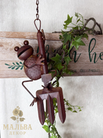 Фигура "Лягушка" декоративная 11.5x5x26 см + 22 см подвес CAMPO Home & Garden