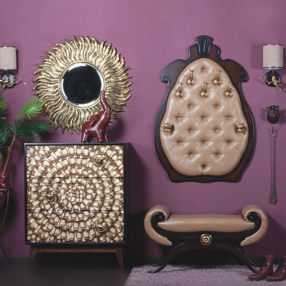 Вешалка настенная Квин Каштан Капучино 1